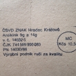 Detail popisku na kart�.
