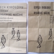 Zadn� strana n�vodu, zleva z roku 1963 a 1965.