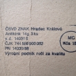 Detail popisku na kart�.