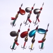 Rota�n� t�pytky typu JAS (druh 1087, velikost l�i�ky 22 mm. Rota�n� t�pytka s eloxovanou l�i�kou, dod�van� v n�kolika barv�ch). Horn� �ada zleva: velikost l�i�ky 22 mm, v�ha 5,82 g, 6,06 g a 6,37 g. Niklovan�. Nesignov�no.