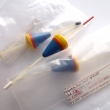 Polystyrenov� spl�vek ku�elov�, druh 3160, celkov� d�lka s br�kem 120 mm, z�t� 2,5 g. Barevn� varianta �luto-modr�. Cena 4,20 K�s. V�robce ZNAK HK. Origin�ln� balen� v plastov�m s��ku.